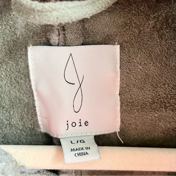 Joie | Sage Green Teddy Sherpa Oversized Shacket Shirt Jacket - Picture 3 of 6